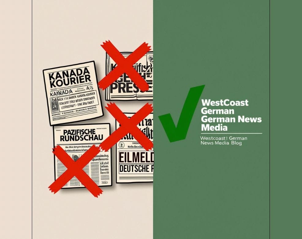 The Decline Of German Media in Canada: A Reflection From Westcoast German News Media