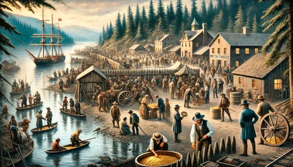 Langley During the Fraser River Gold Rush and Colonial Era