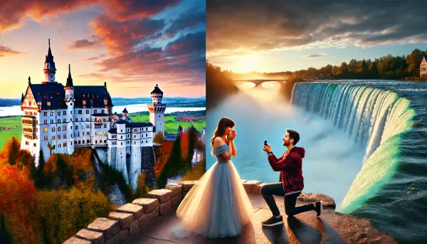 Romantic Proposal Hotspots in Canada and Germany